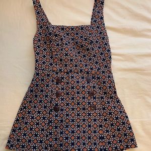 urban outfitters bdg 70s skort romper